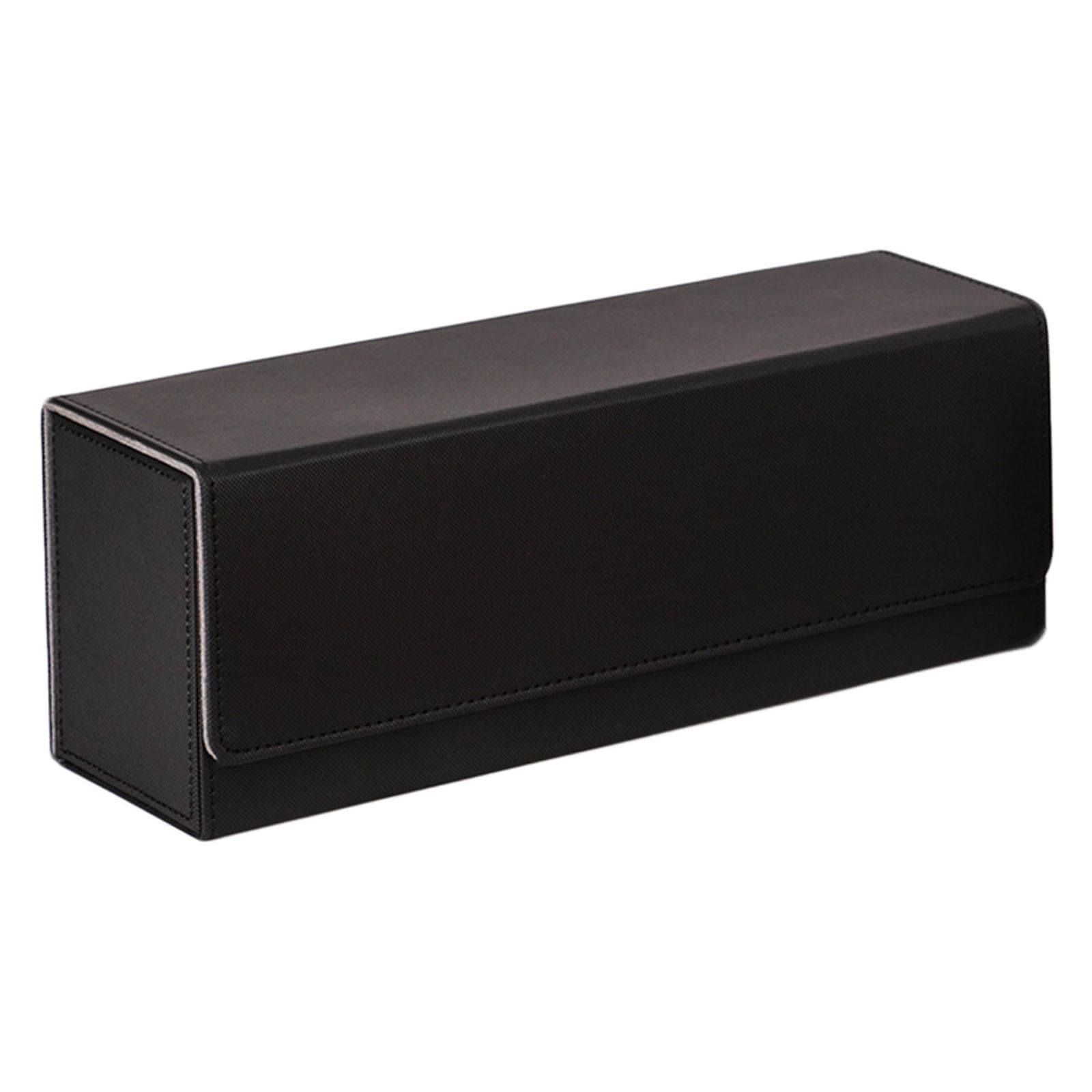 WOVEBIUS 400 CARD CASE + Divider-Trading Card Deck Box 310x95x115mm Black Red,400+ Black Red
