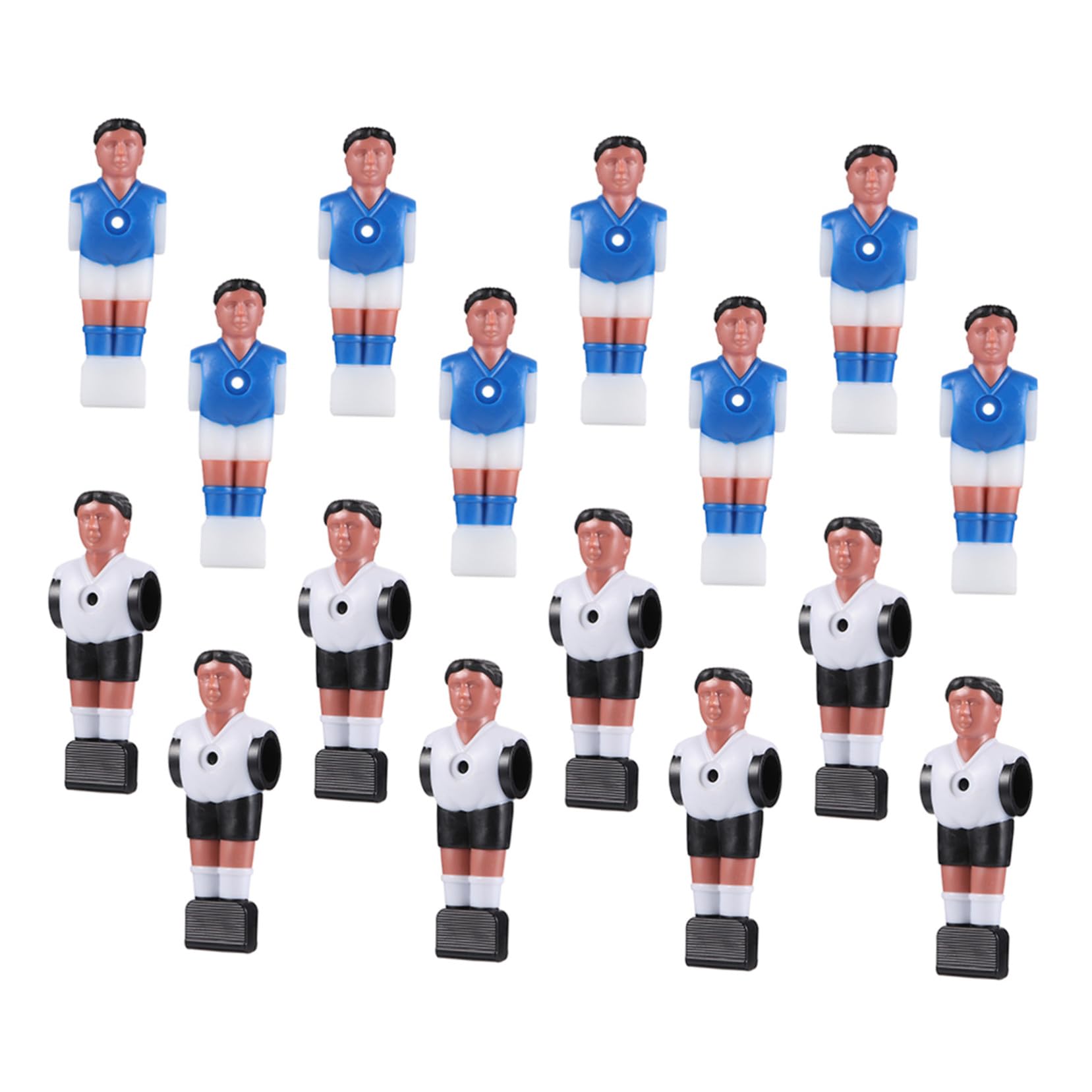 16 Piezas Muñeca de fútbol pequeño Jugadores de futbolín Foosball futbolines reemplazables Reemplazo de de futbolín Juguetes de Futbol Juegos de Futbol Resina