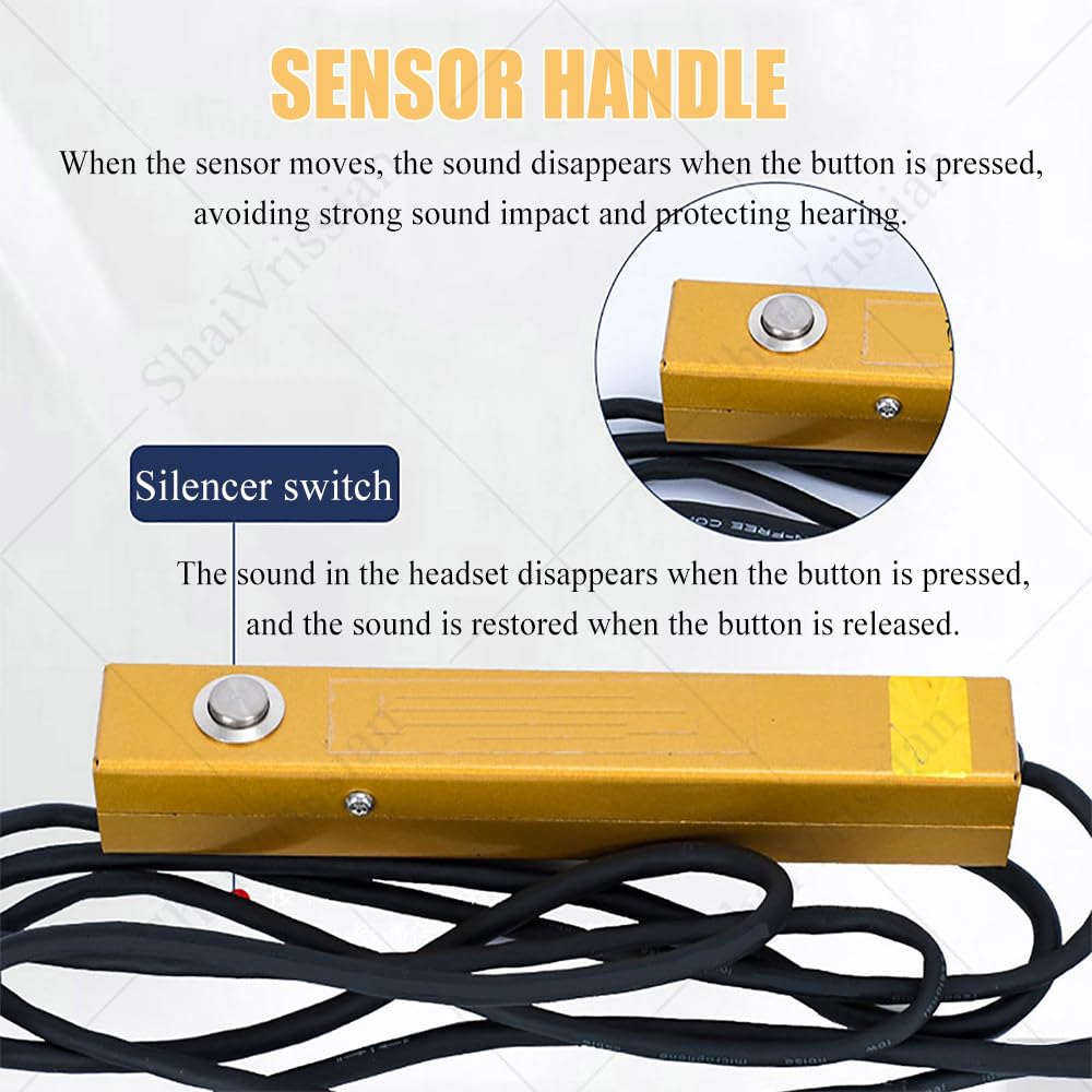 Detector Profesional De Fugas De Agua Subterránea | Sensor Geófono Eléctrico,Profundidad 2m,4 Niveles,0-100db,Para Fontanería,Viviendas,Piscinas,Exterior