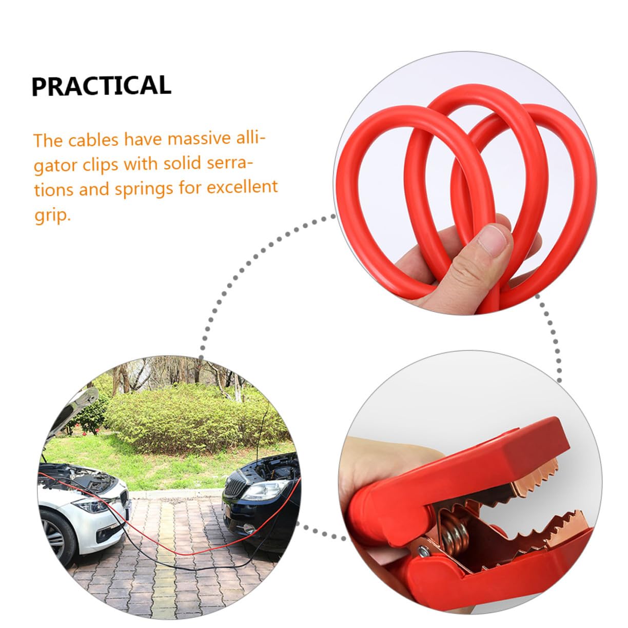 STOBAZA 2500a Clip De Alambre Para Fuego De Cable De Emergencia Para Automóvil Cable De Arranque Para Batería De Coche Herramienta Para Automóvil Pinzas Para De Arranque Para Coche