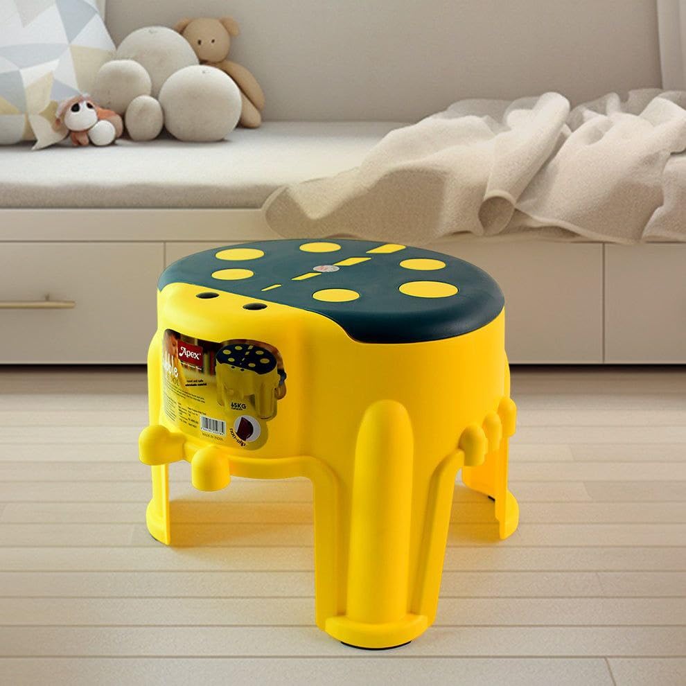 PRANSHI ENTERPRISE Bubble Kids Stool – Durable & Lightweight Plastic Stool for Children | Anti-Slip Design | Multicolor | Up to 65kg Load Capacity (Multicolor)-image-16