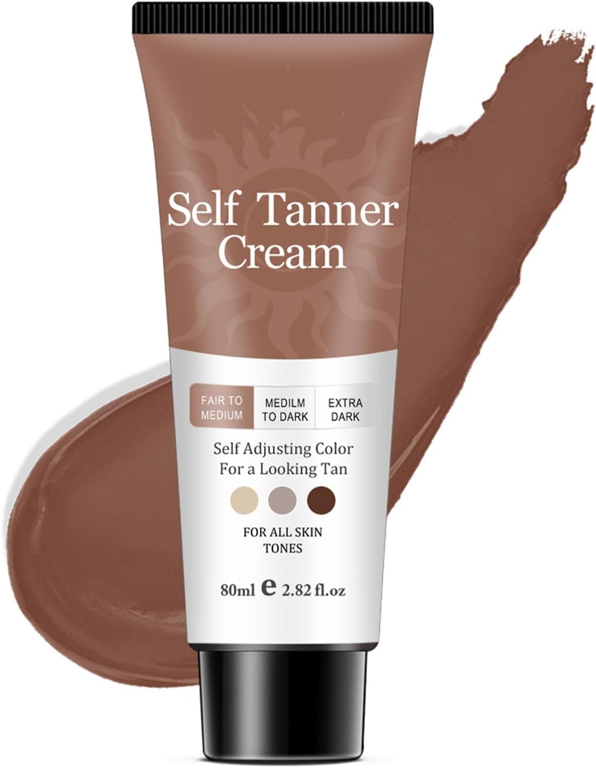 Carrot Tanning Gel with Carotene Accelerator - 100ml: Achieve Long-Lasting Bronze with This Waterproof Self-Tanning Cream for Sunbeds and Summer Beach Baths (DARK BROWN)