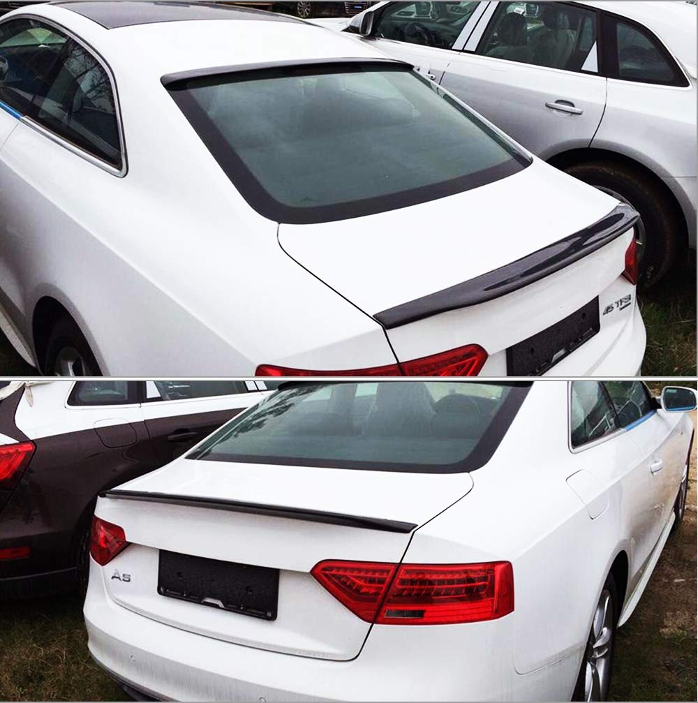 JC SPORTLINE Carbon Fiber Rear Spoiler for Audi A5 B8 B8.5 Base Coupe 20082016 Custom Parts