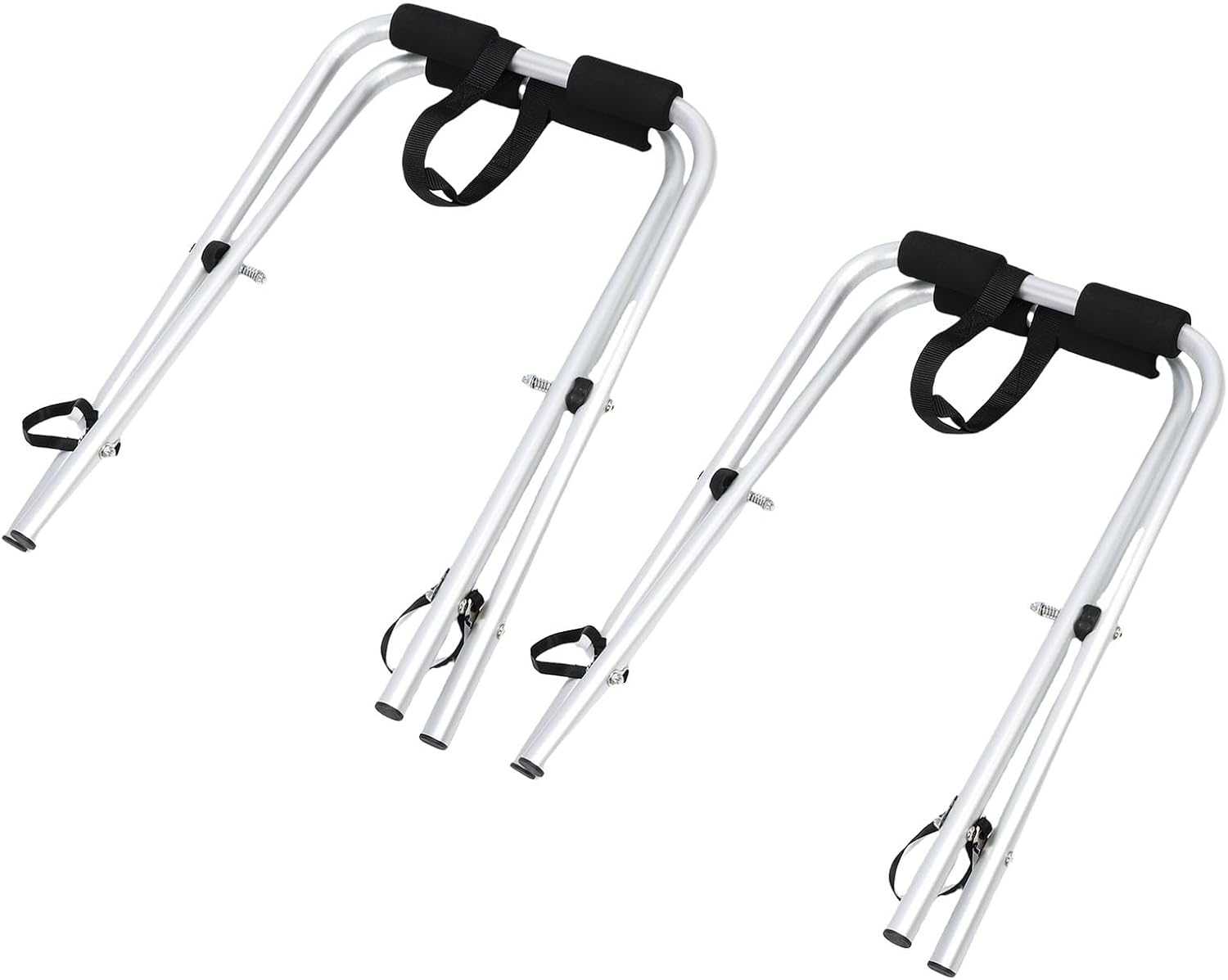 Focket Kayak Stand, Folding Heavy Duty Portable 150lb Capacity Aluminum Kayak Storage Rack with Set of 2 for Outdoor Indoor Garage Canoe Paddle Board Surfboard