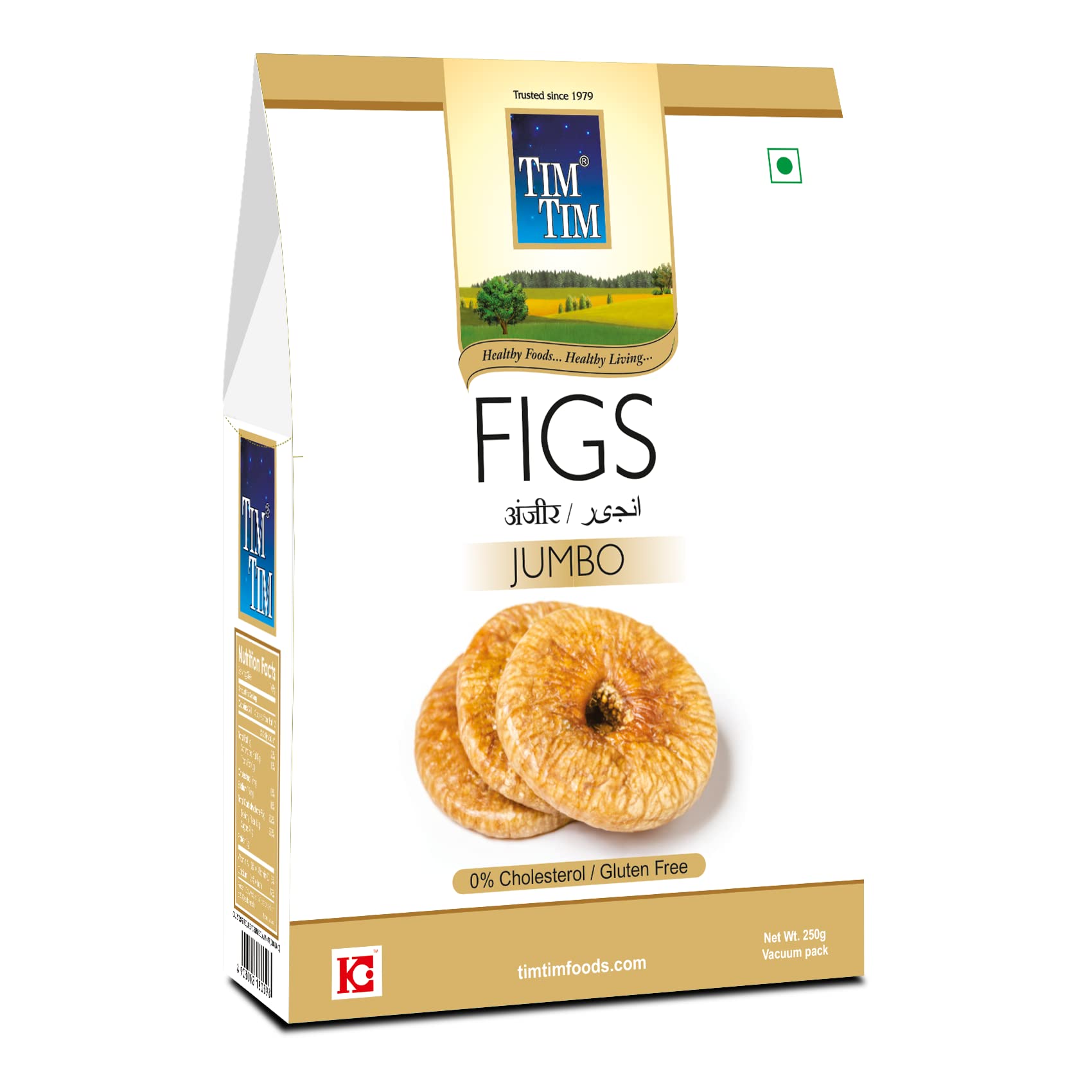 Tim Tim Premium Jumbo Dried Anjeer Figs for Weight Management & Rich in Dietary Fiber Figs 250g (Pack of 1)