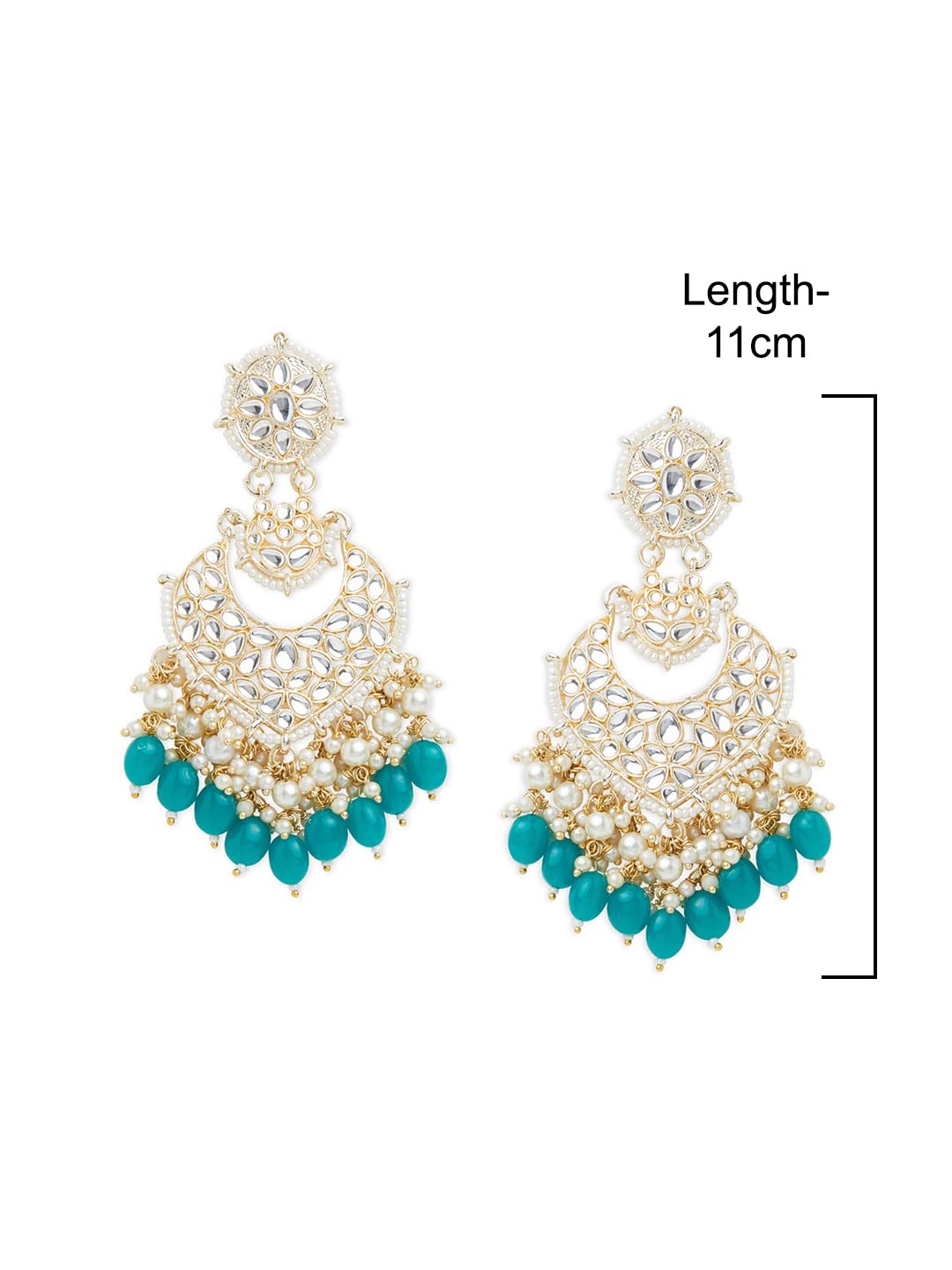 Kundan & Dangle Earring For Women-ZPFK11017