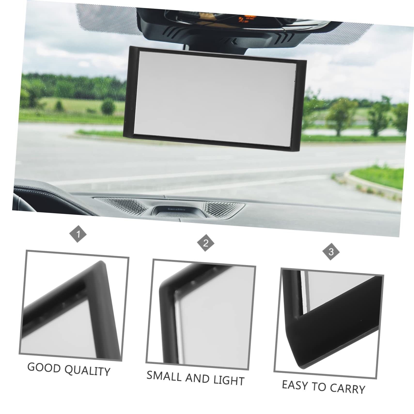 Yardwe 6 Pièces Rétroviseur Intérieur Observation Arrière pour Siège Miroir de pour Siège Arrière Voiture Installation Facile Matériau Durable Sécurité Renforcée