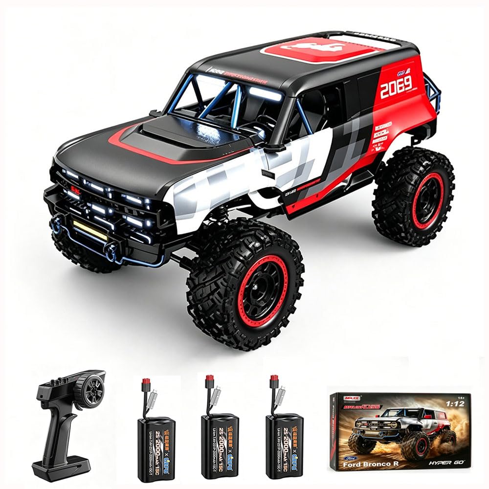H12P RC Crawler pojazd wspinaczkowy, zdalnie sterowany samochód ciężarowy 1/12, model 4WD Off-Road All Terrain, samochód wspinaczkowy 2,4 G, bezszczotkowy silnik RC, zdalnie sterowany samochód