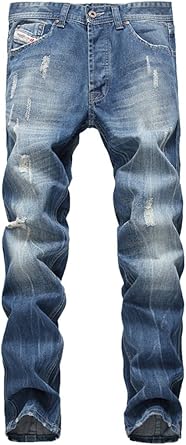 Faded ripped jeans mens Clearance