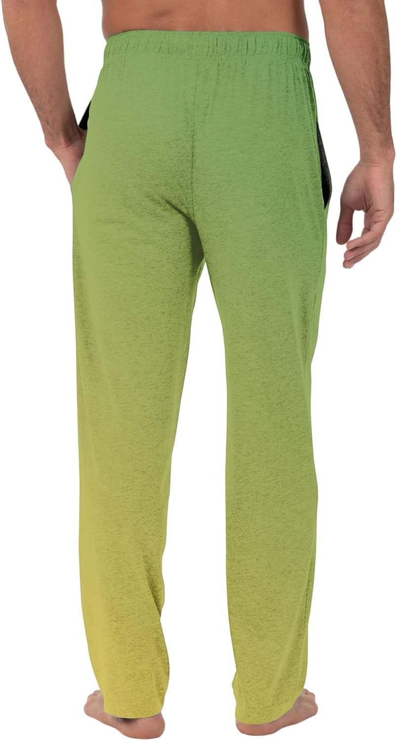 DuDubaby Men's Gradient Sleep Casual Loose Fit Lounge Trousers Soft Elastic Waist Drawstring Mens Sweat Pants Baggy