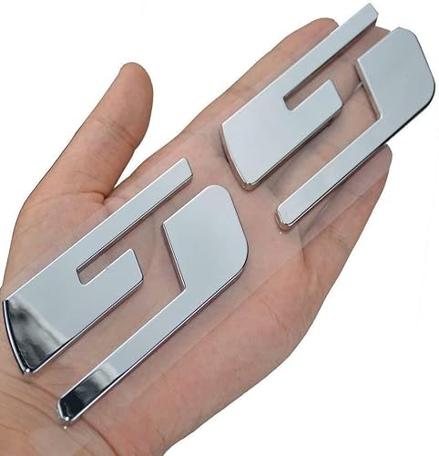 Miniatura 2 de 3 emblemas SS de repuesto para placa de identificación de automóvil 3D para Silverado Sierra (cromado)