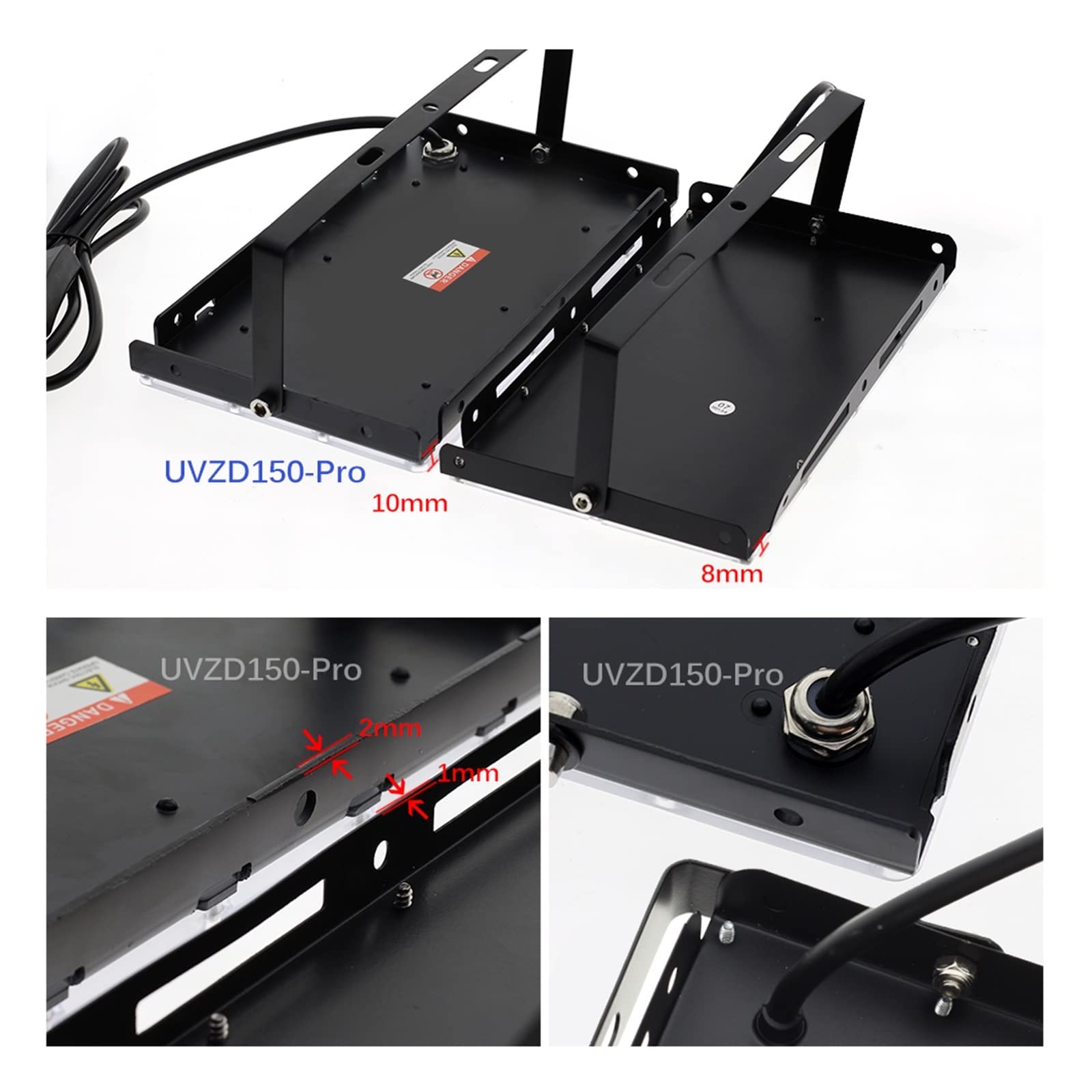 Światło powodziowe LED 50W 100W 150W UV Flood Light 395nm 400nm ultrafioletowa lampa sceniczna fluorescencyjna do baru Dance Party Blacklight Na zewnątrz wodoodporny(150W PRO,With plug)