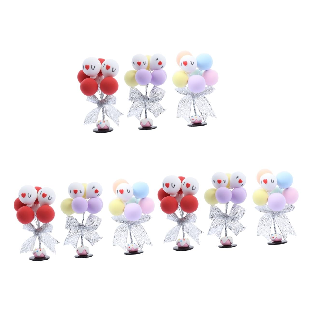 Alipis 9pezzi Ornamenti Argilla Per Decorazioni Da Tavolo Palloncini Confessionali Per Matrimonio Decorazioni Chic e Alla Moda Per Eventi Speciali