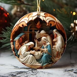 2025 Collectible Christmas Ornament Featuring Stained Glass for Seasonal Holiday Decoration and Display (B and B)