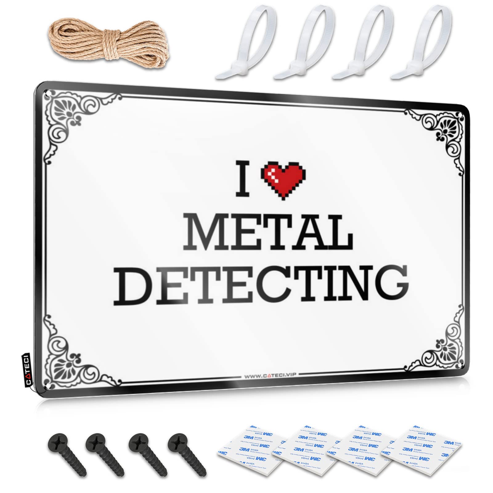 Fzfn Men's Colour Room Stuff Soft Area Plaque | I Love Metal Detecting New Decorative Wall Art Ready To Hang For Restroom(30X40cm)