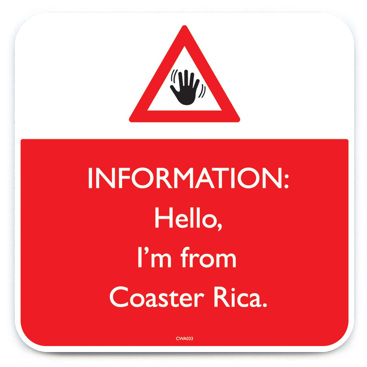 Brainbox Candy Women's - Funny 'Coaster Rica Coaster' - Small Gift Ideas For Him Her - Friends Birthday - Housewarming Present - New Home Gift - Funny Gifts For Men