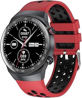 TAMTAK NEW Smart Watch for Men Women, 1.28" Fitness Tracker for IOS Android, IP68 Waterproof, Watch with Step Calorie Counter Pedometer Watches Activity Tracker, Fashion Business Clock (Color : A)