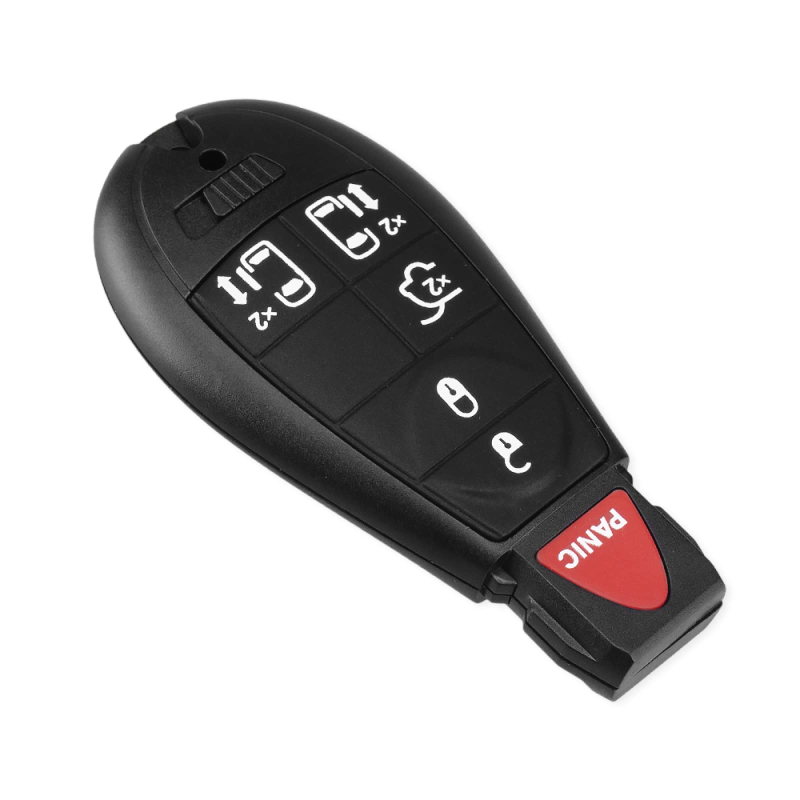 LadyCent Carcasa de llave remota 5 + 1 Panic 6 botones con funda pequeña para llavero de automóvil, para Chrysler Town & Country LadyCent Carcasa de llave remota 5 + 1 Panic 6 botones con funda pequeña para llavero de automóvil, para Chrysler Town & Country