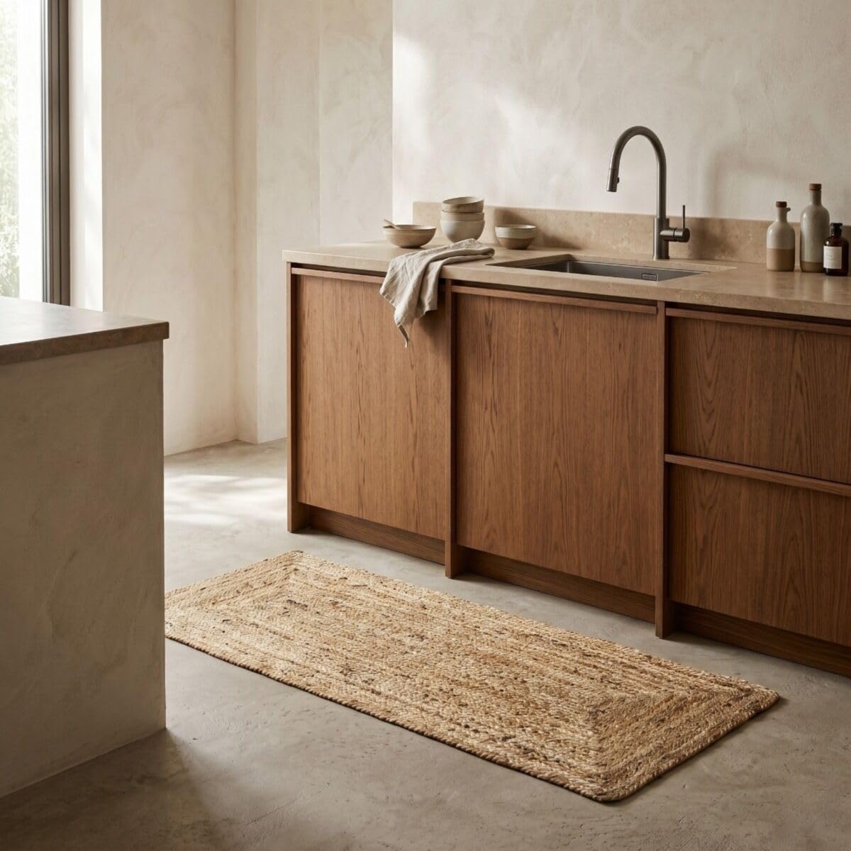 Thedecofactory Tapis en Jute tressé Naturel Artisanal 160x230