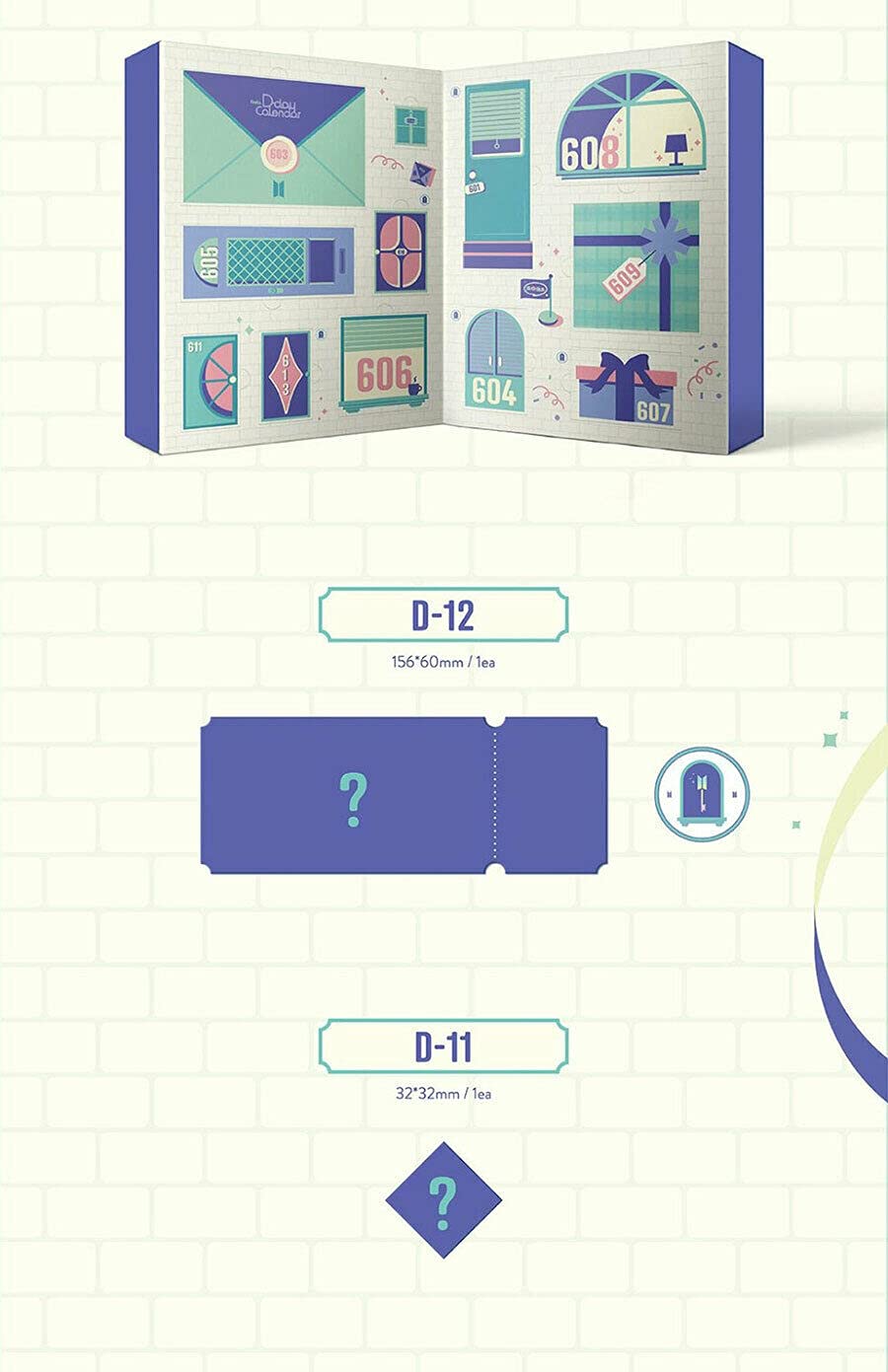 ⭐️公式 BTS シーグリ デコキット d-day calendar⭐️ ⭐️公式 BTS シーグリ デコキット d-day calendar