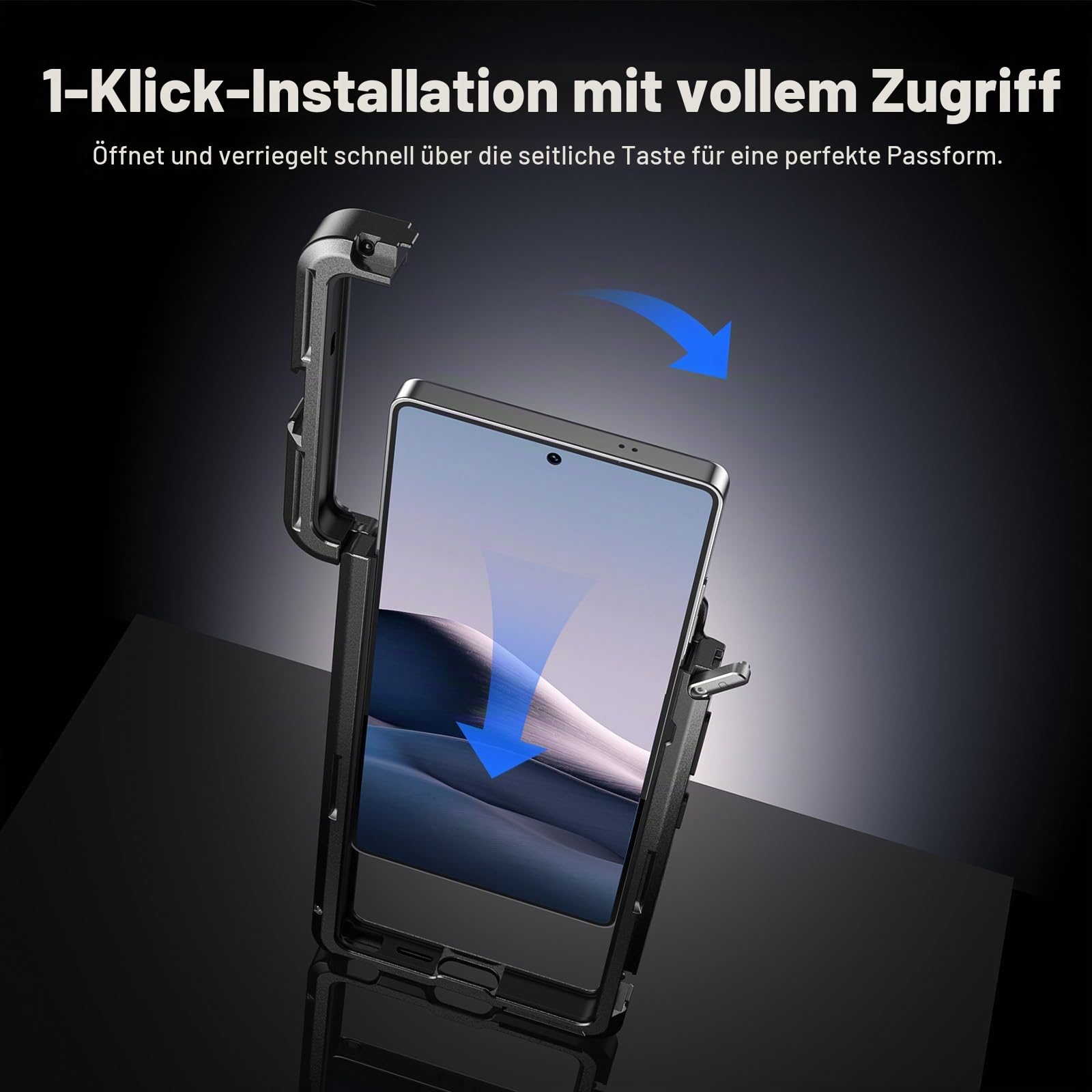 NEEWER S25 Ultra Handykäfig, Handy Video Rig Telefonstabilisator mit 67 mm Filteradapter, 17 mm Objektivrückplatte, T Mount Objektivadapter, kompatibel mit Samsung Galaxy Moment T Serie, PA082