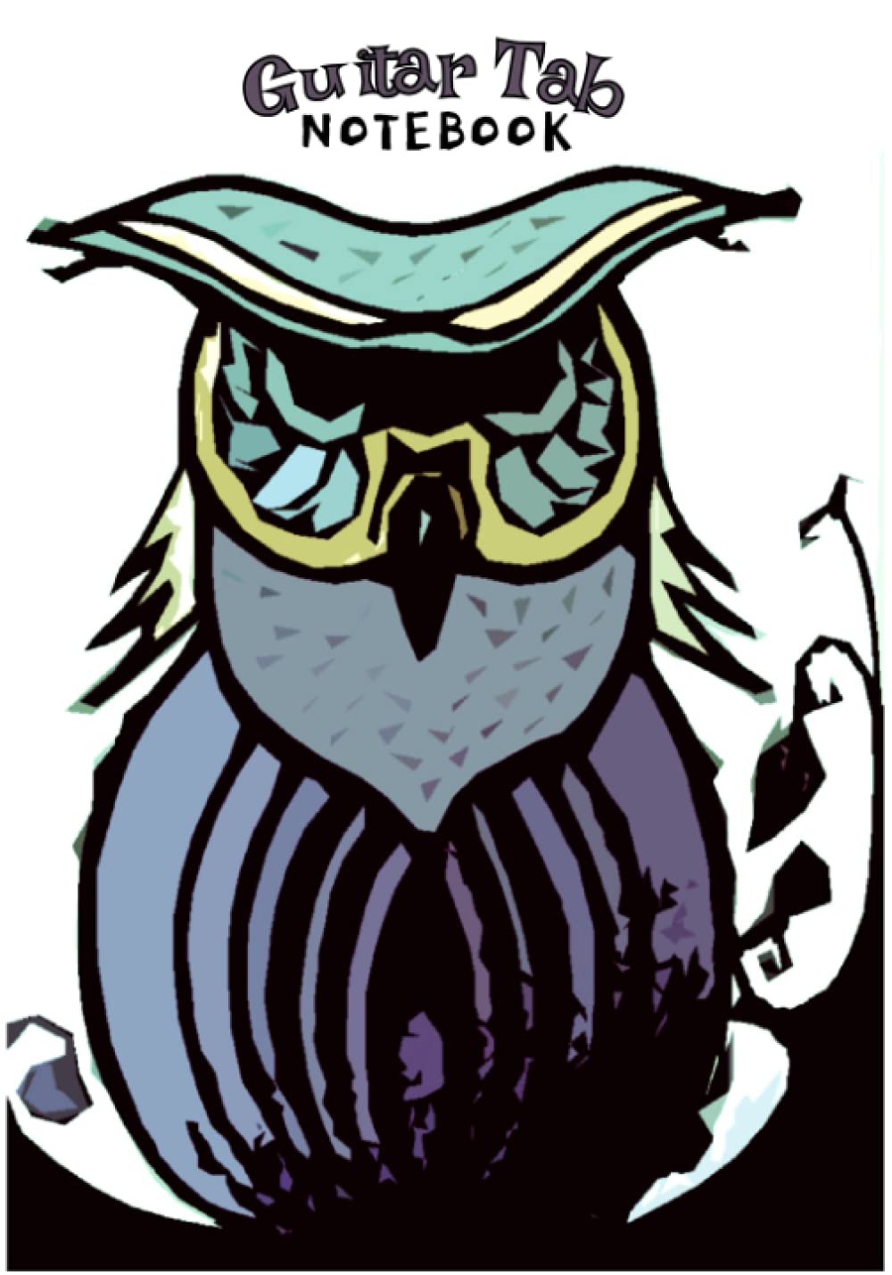 Snooty Owl Guitar Tab Notebook 7" x 10" 100 Pages