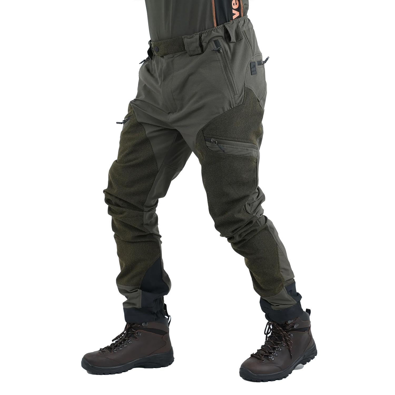 fratelliditalia.org Pantalone Caccia Spandex Antistrappo Anti Spino Elasticizzato Traspirante Estivo