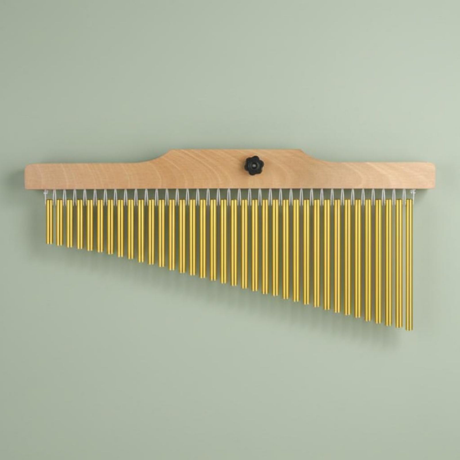 Plata Campana de Viento Barras Instrumento de Percusión Orquesta Chimes 36 Barras Tubos de Aleación de Aluminio Barra de Madera Sonido Resplandeciente, Dorado