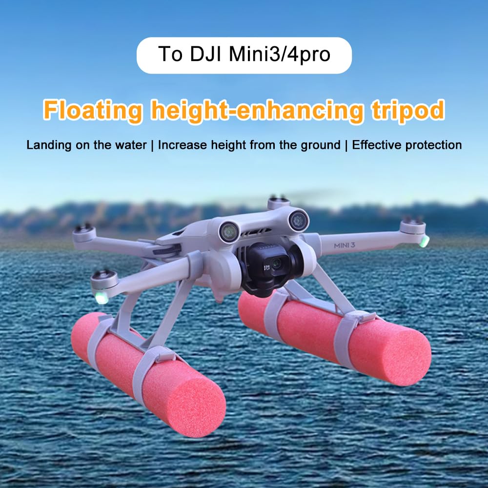 POFET Kit d'extension de flotteur de train d'atterrissage pliable Mini 3/4 Pro pour accessoires DJI Mini 3/4 Pro
