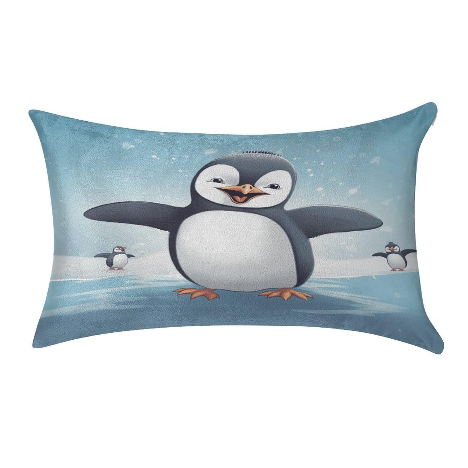 Btcowzrv Style Happy Penguin Pillow Cover Pillow Case Pillowcase