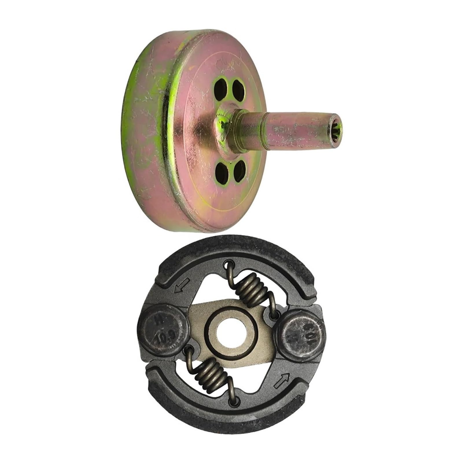 Conjunto de Embrague de 75mm con Tambor de Embrague de 9 Dientes Apto for Pieza de Motor de desbrozadora NB411