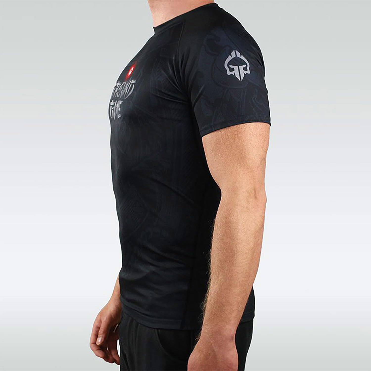 Ground Game Rashguard Herren BJJ MMA Kompressionsshirt Herren Kurzarm, Kampfsport Funktionsshirt