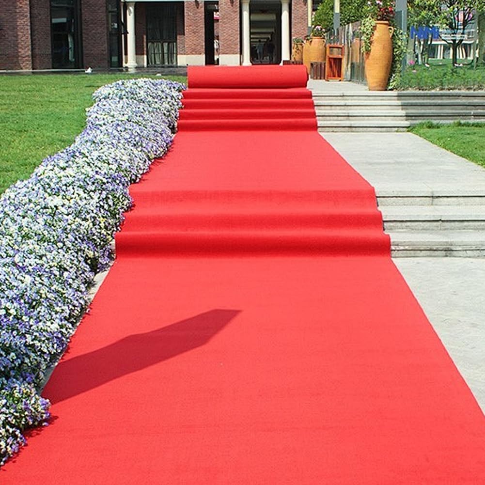 Tapis Rouge De Studio De 10 Mètres, Tapis D'Événement, Mariage, VIP, Antidérapant, Réception, Foire, Long Pour Fête, Cérémonie, Décoration
