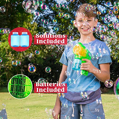 Joyin 2 Bubble Guns Blaster Kit With 2 Bubble Solution For Kids, Automatic Bubble Maker Blower Machine, Bubble Blower For Bubble Party Favors, Birthday, Outdoor & Indoor Activity, Summer Toy #TOP3