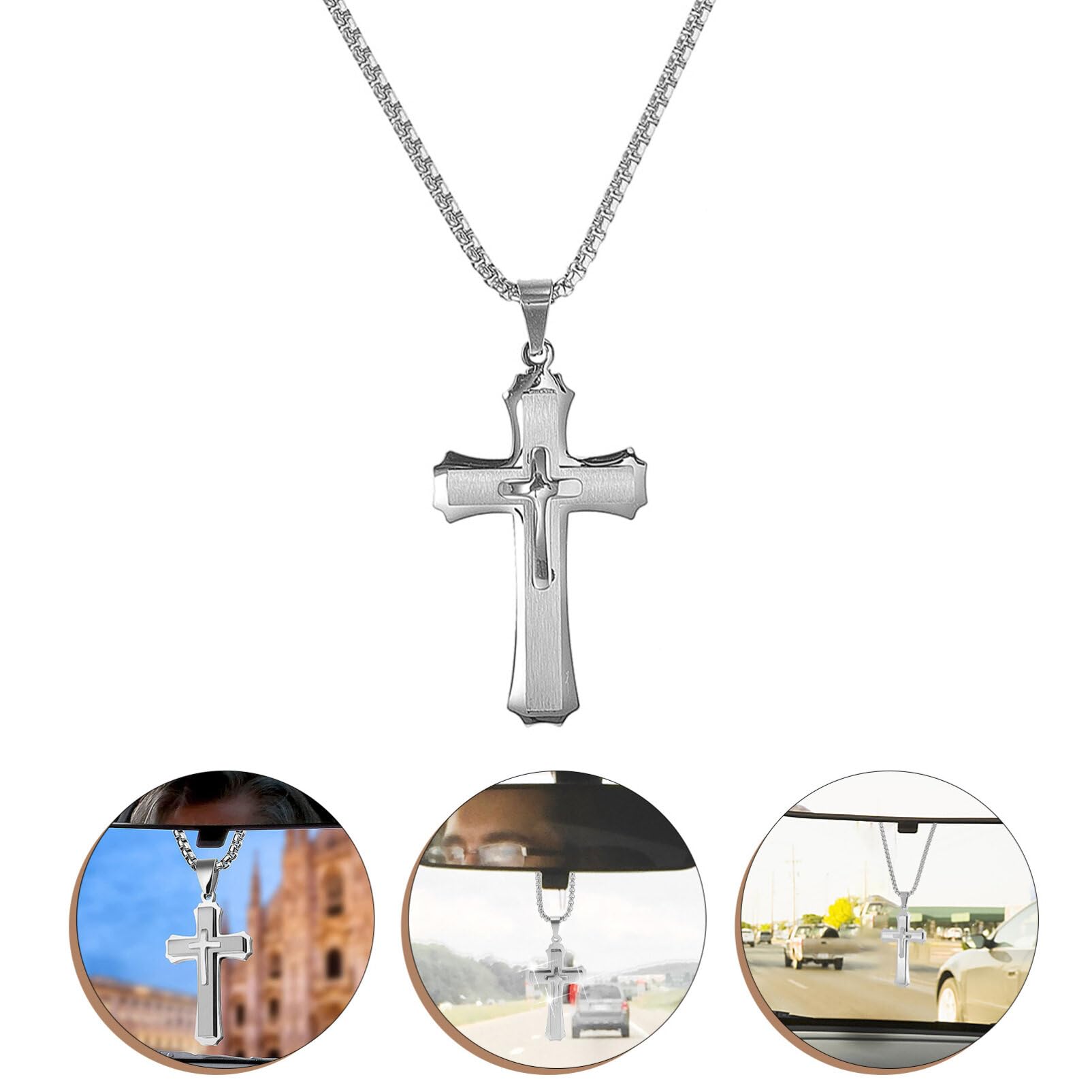 COLLIER PENDENTIF CROIX CHRETIENNE - La Boutique Des Hommes