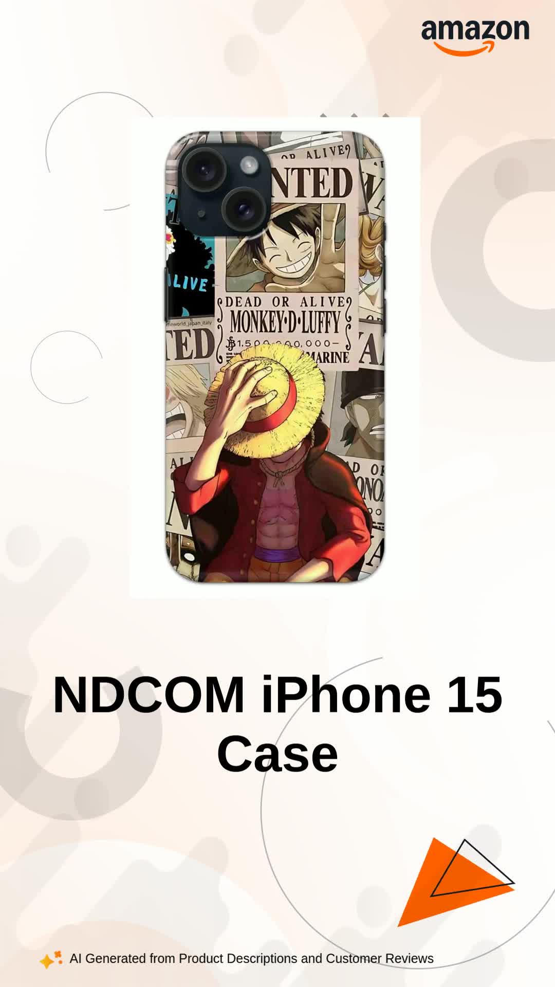 NDCOM for iPhone 15 Case | Premium iPhone 15 Back Case | iPhone 15