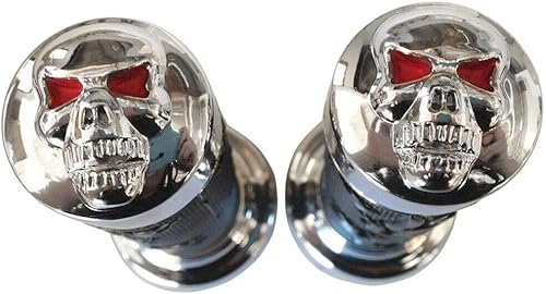 Miniatura 5 de HTTMT - Puños de 78 pulgadas WATERCRAFTS Flame Gel Style Thinner Wall Skull NEGRO PN XH4071-NEGRO