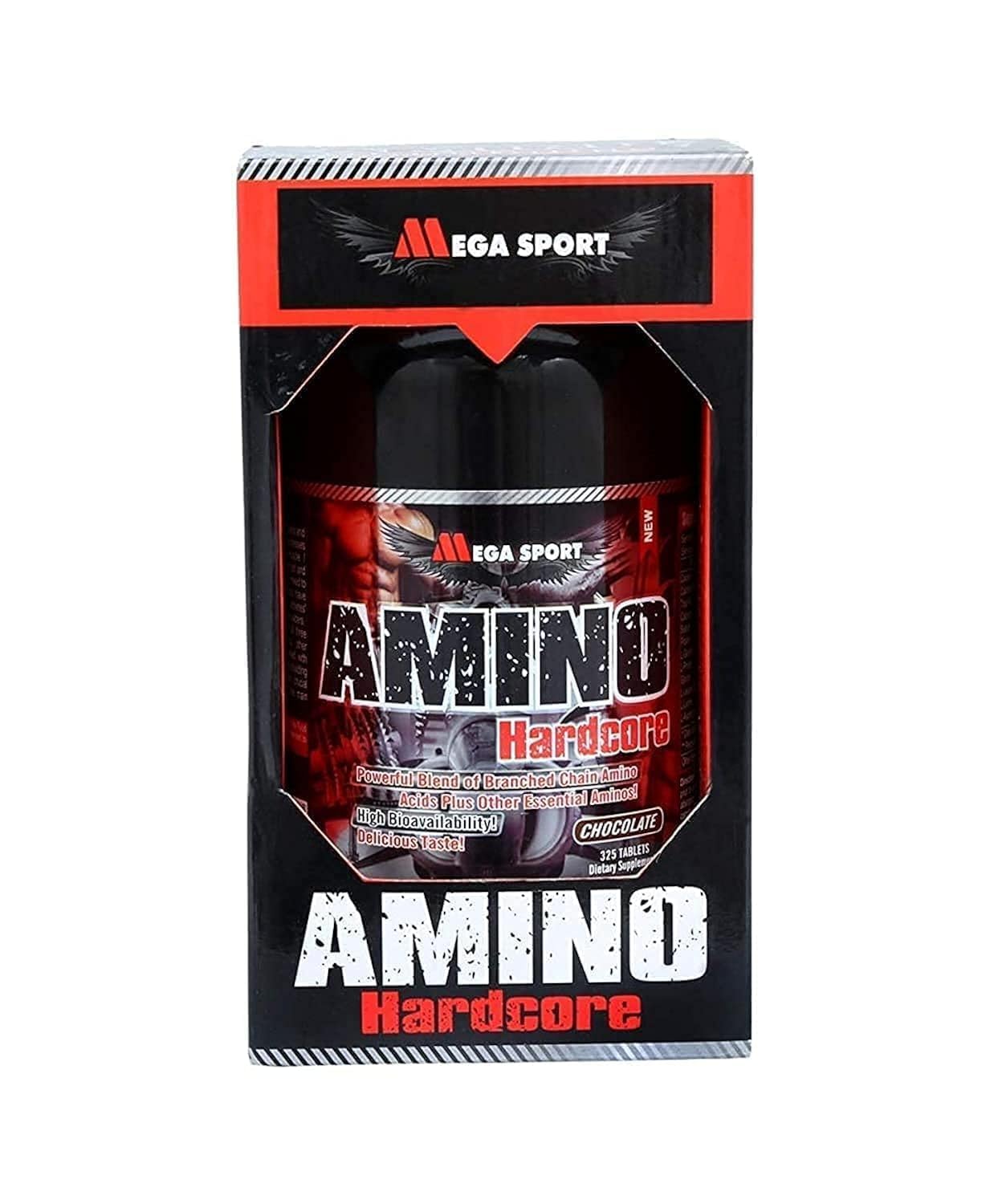 Mega Sport Amino Hardcore- 325 Tablets (Chocolate Taste)