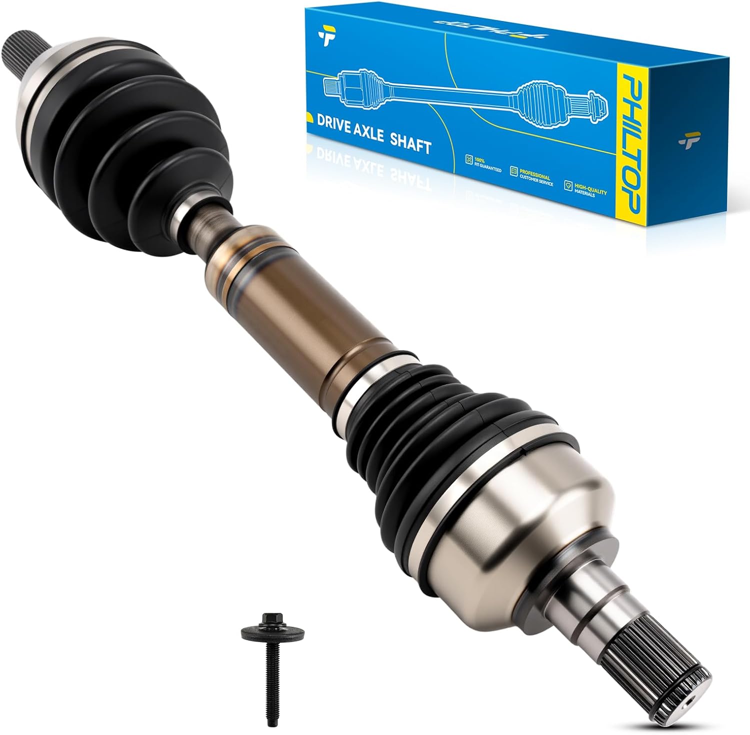 PHILTOP Front Left CV Axle Shaft Assembly for Volvo XC60 2010-2015, 66-9682 CV Axle Shafts