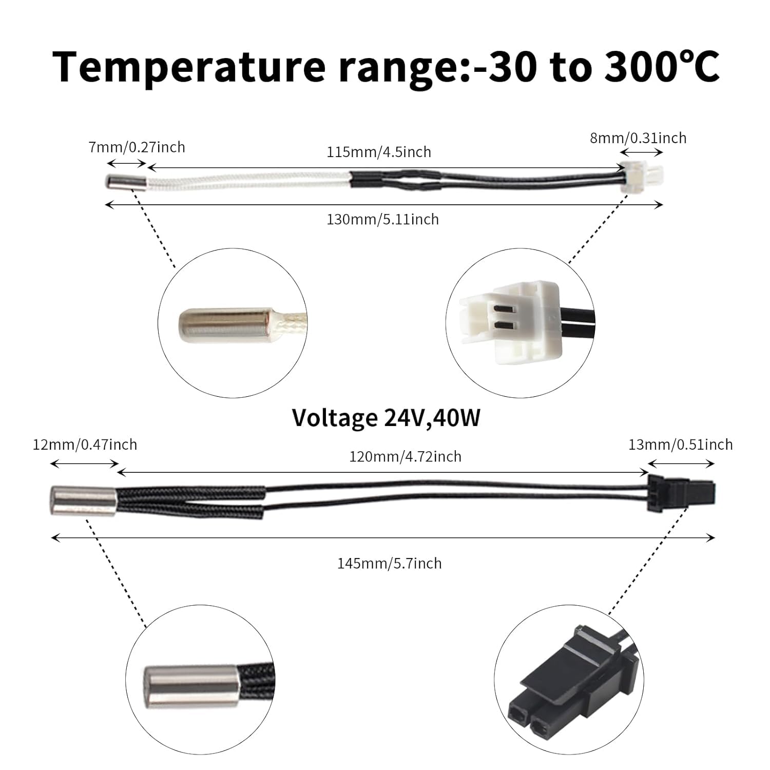 Prusaa MK4 Druckkopf-Kit – XL Hotend Ersatz: Nextruder Heizblock Silikonsocke Messing gehärtete Stahldüse 0,4 mm 104NT Thermistor 24 V 40 W Heizpatrone – 3D-Druckerzubehör