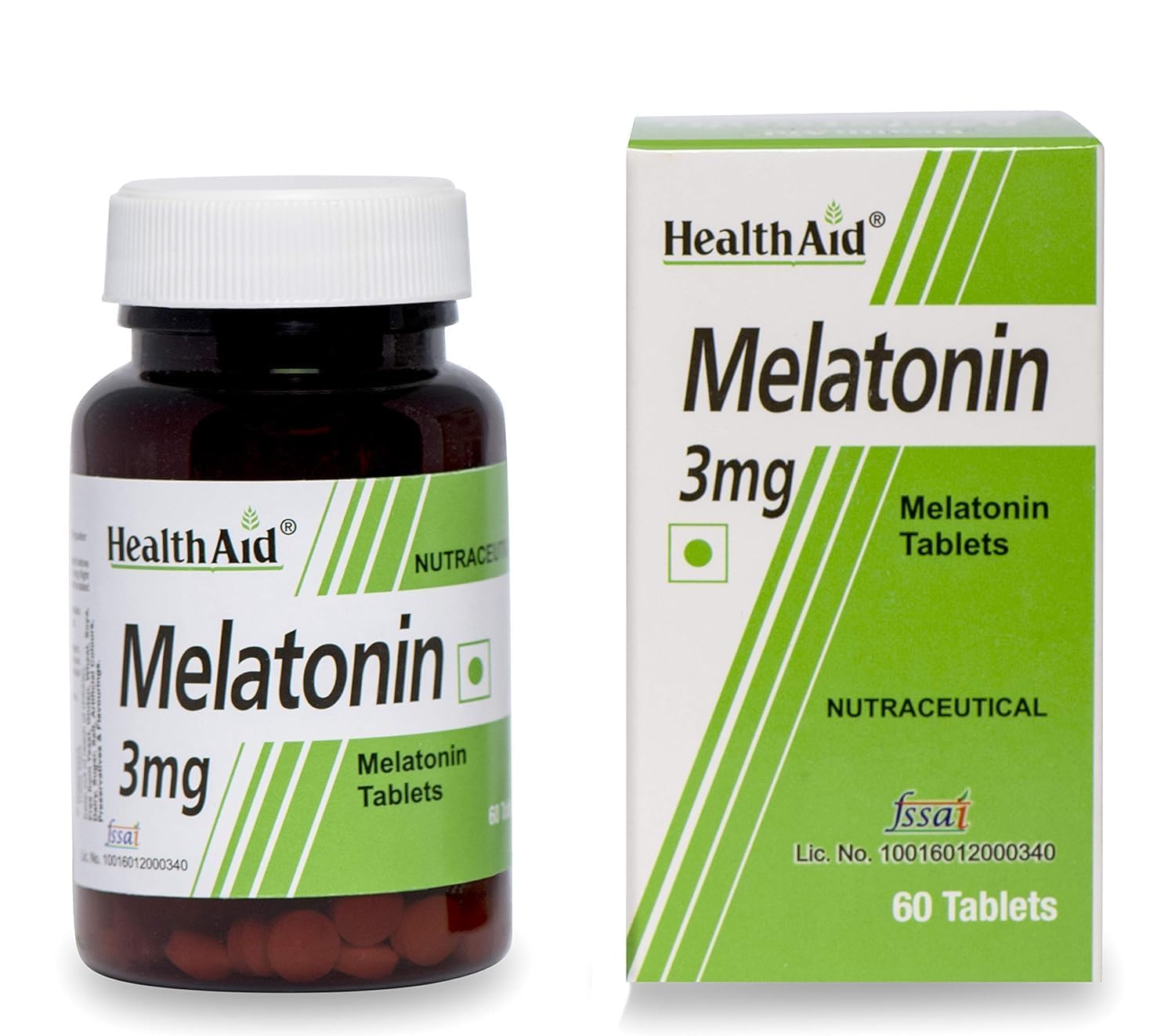HealthAid Melatonin 3 mg Non-Addictive Sleep Aid, Supplement for Better Sleep & Stress Relief - 60 tablets-image-15