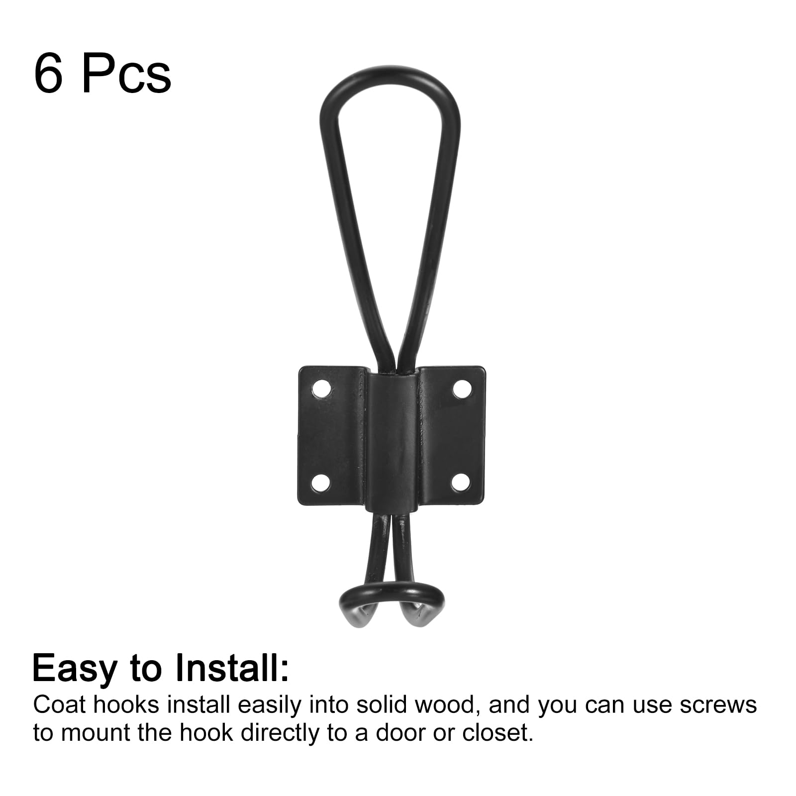 30x Ganchos Dobles Resistentes Para Colgar En La Pared Con Tornillos