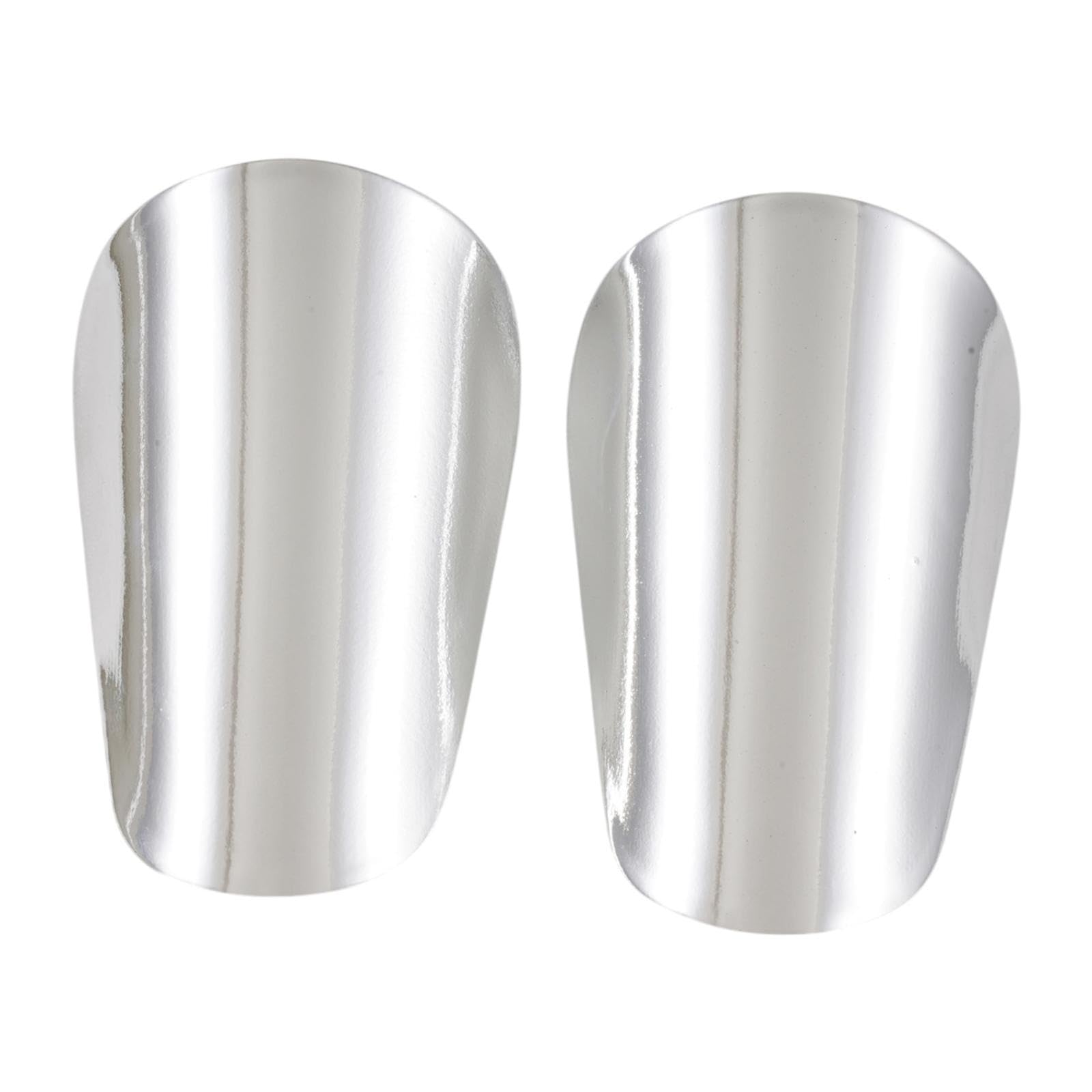 NIVAA 2Pcs Mini Soccer Shin Guards Gear Soccer Equipment Compact Football Training Silver S 10cmx6cm-picture-25
