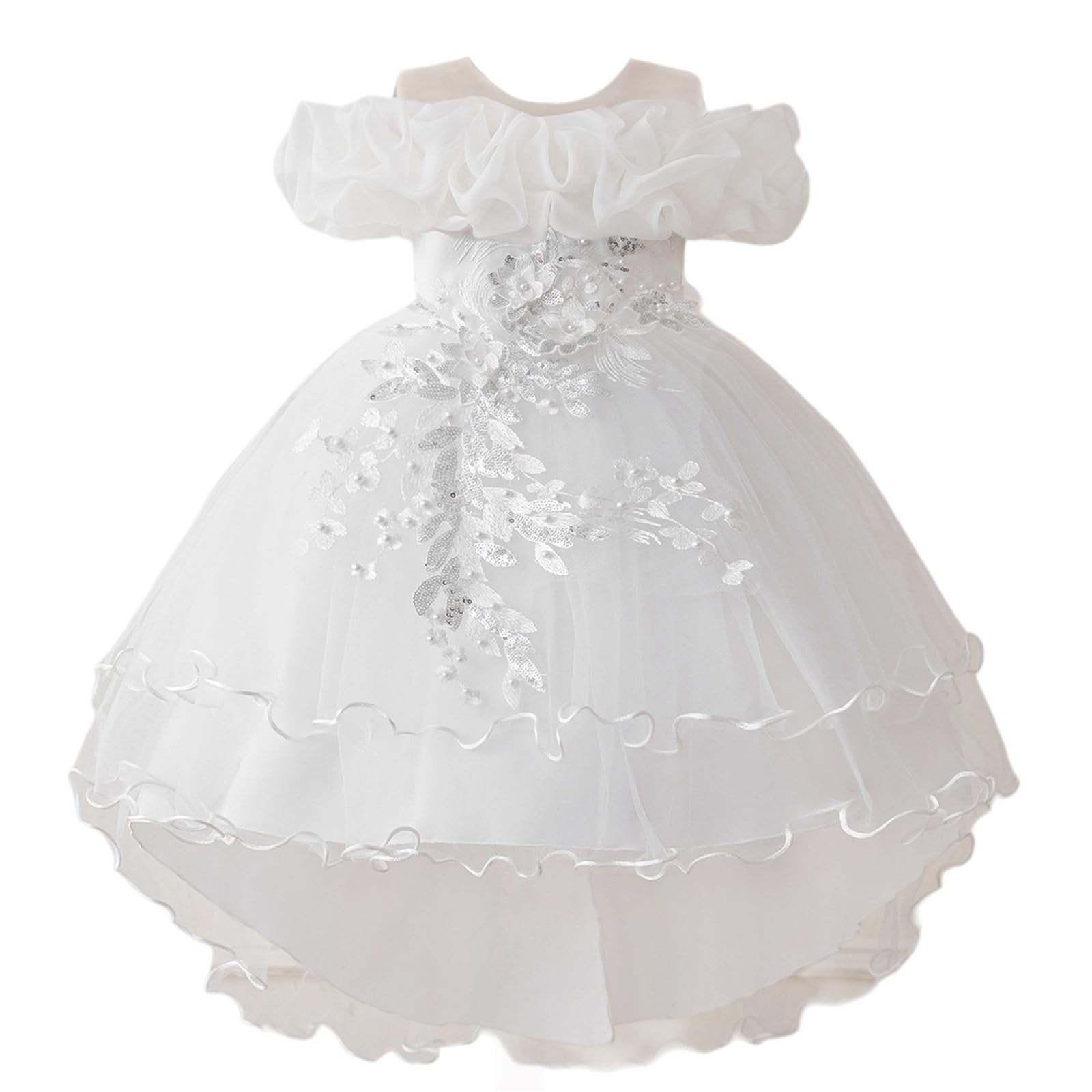 Vestido de fiesta para niñas, vestido de princesa, cumpleaños, sin mangas, acampanado, asimétrico, vestido de boda, dama de honor, vestido formal de graduación