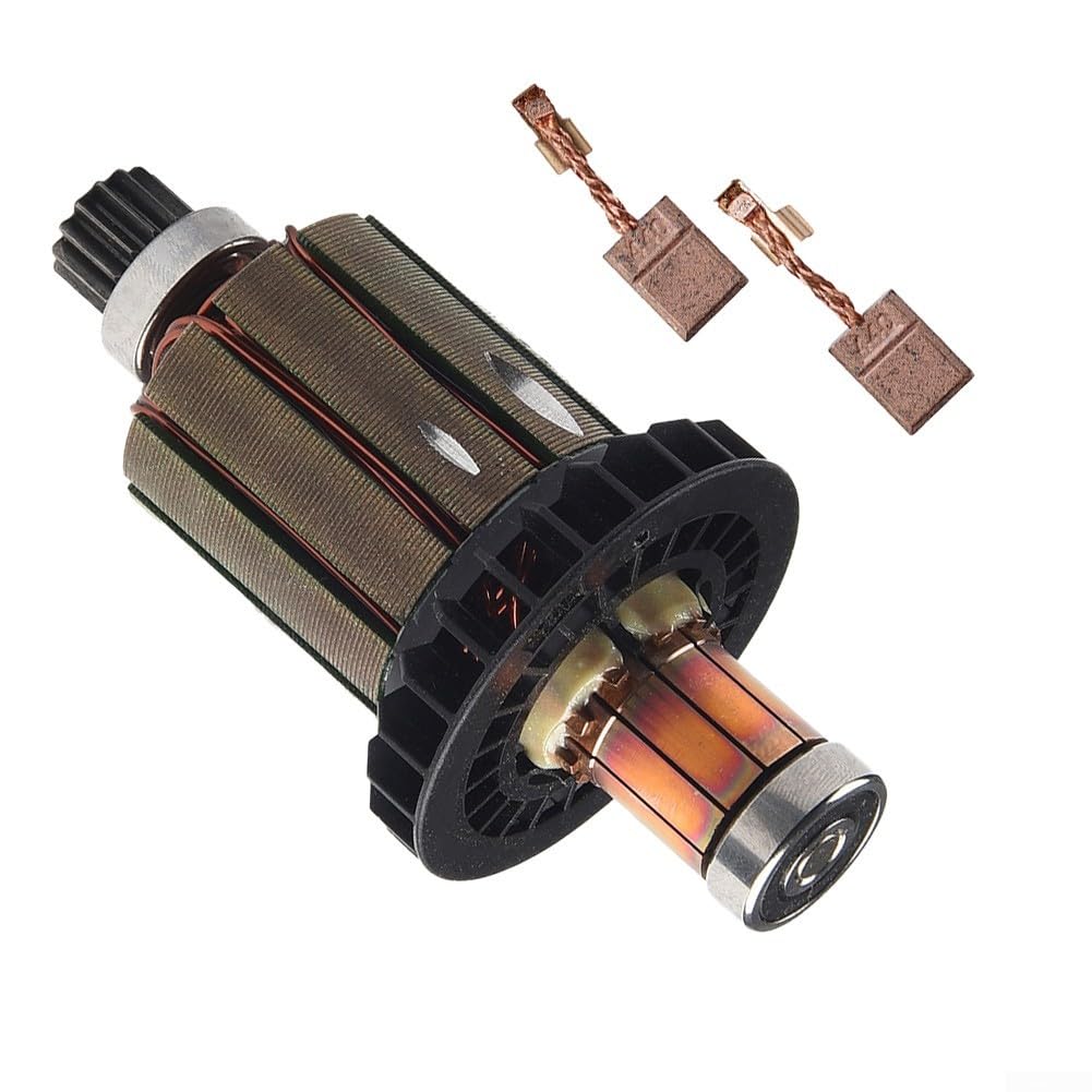 619496-0 Anker und Kohlebürsten CB440 Kompatibel mit für Makita DHP458 BHP458 DDF458 BDF458 Werkzeuge Ersatzteile für Akku-Bohrmaschinen und Hammer