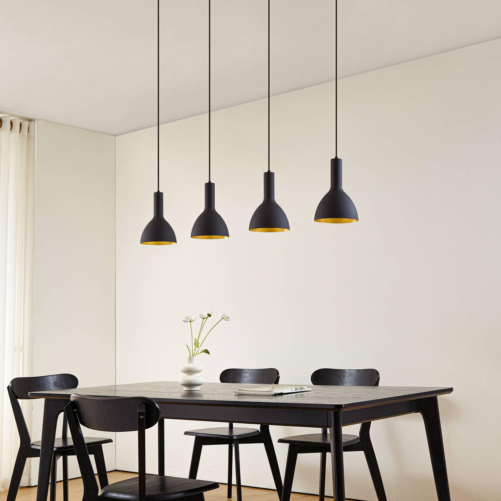 Arcchio Lampada a sospensione dimmerabile (Moderno) colore Nero, in Metallo ad es. Cucina lampada da soffitto plafoniera illuminazione