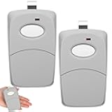 Kingdder 2 Pcs 1 Channel Gate Opener Remote Compatible with Multi Code 3089 308911 Linear MCS308911 300 MHz Garage Door Opener Remote Control Transmitter with Sun Visor Clips