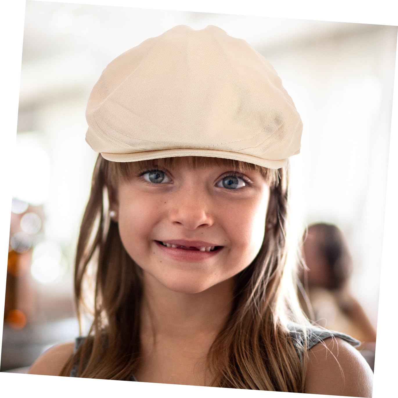 Veemoon Sombrero para Niña Unisex de Transpirable Diseño Seguro y Cómodo Gorra de Béisbol Infantil para Uso Diario y Actividades al Aire Color Beige