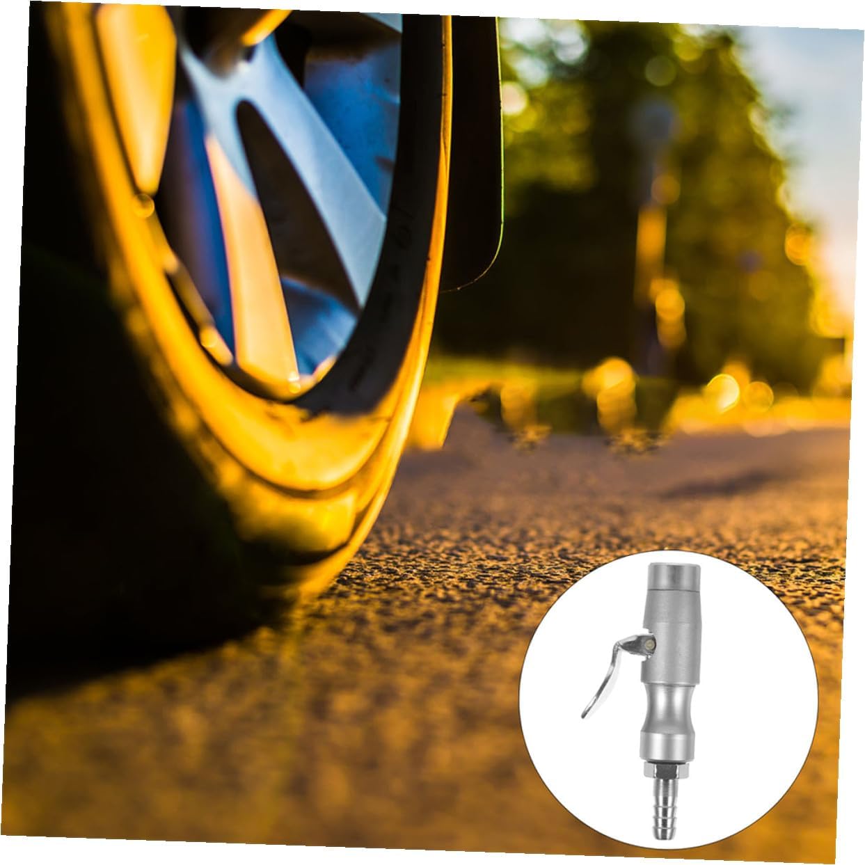 2pcs Self-locking Tire Inflator Chuck Copper Steel for Tire Maintenance