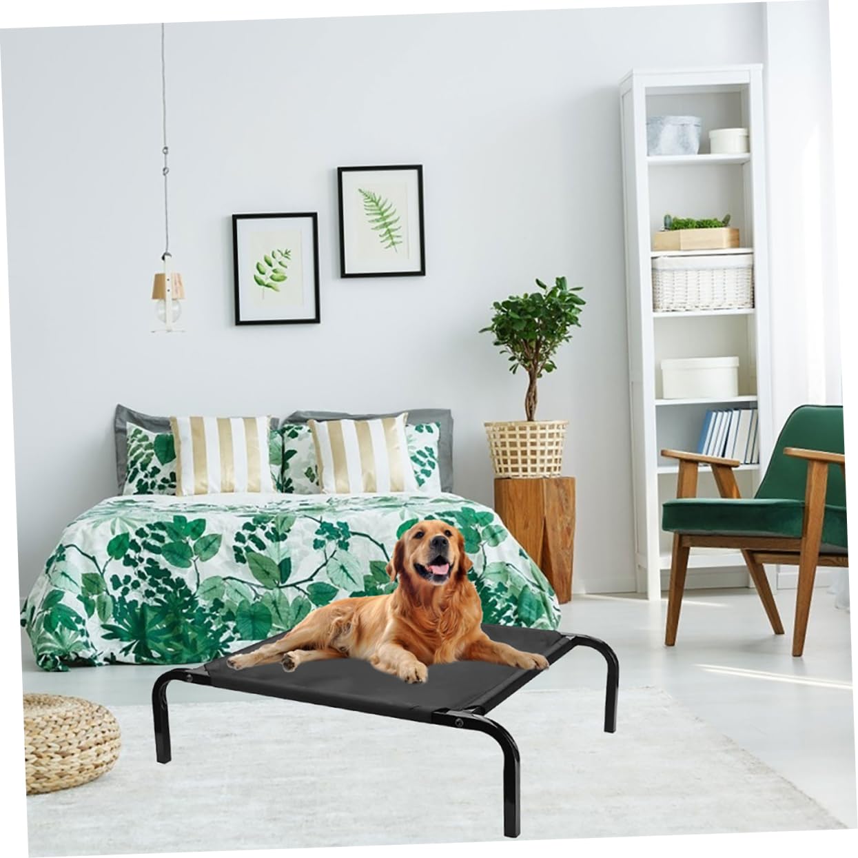 WOONEKY Fodera di Ricambio Traspirante per Lettino Rialzato per Cani, Copertura Estiva in Rete Lavabile, Cuccia per Animali Domestici da Esterno da Viaggio, Design Robusto e Facile